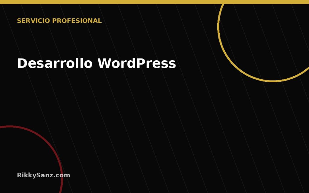 servicio diseño y desarrollo de sitios wordpress
