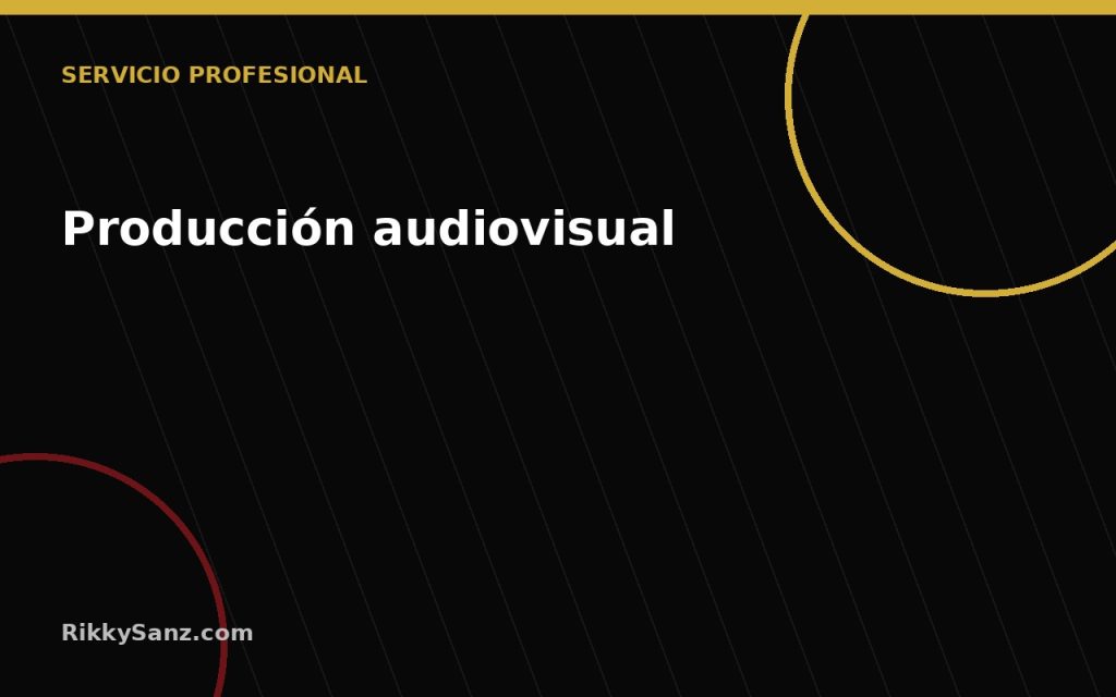 servicio producción periodística y audiovisual